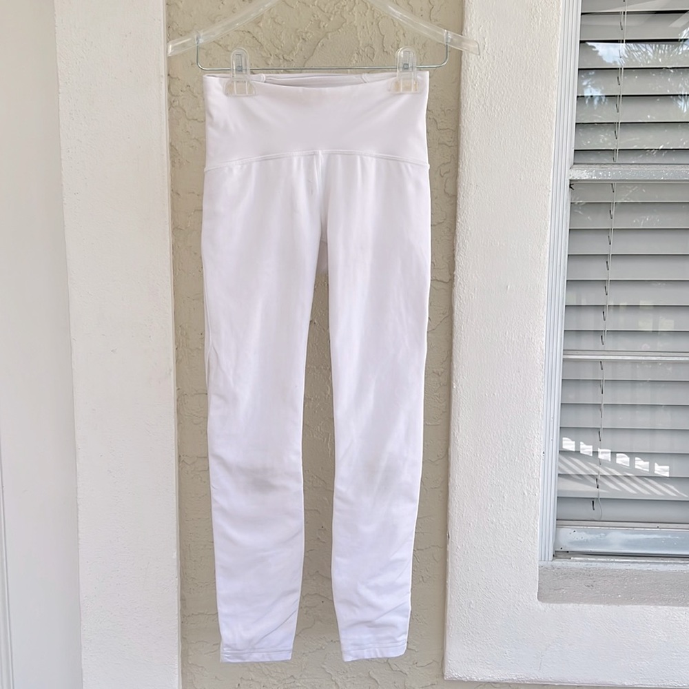 Lululemon Train Times High Waist / White / Luxtreme Mesh Leggings